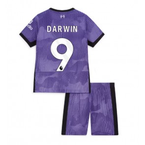 Liverpool Darwin Nunez #9 Koszulka Trzecich Dziecięca 2023-24 Krótki Rękaw (+ Krótkie spodenki)